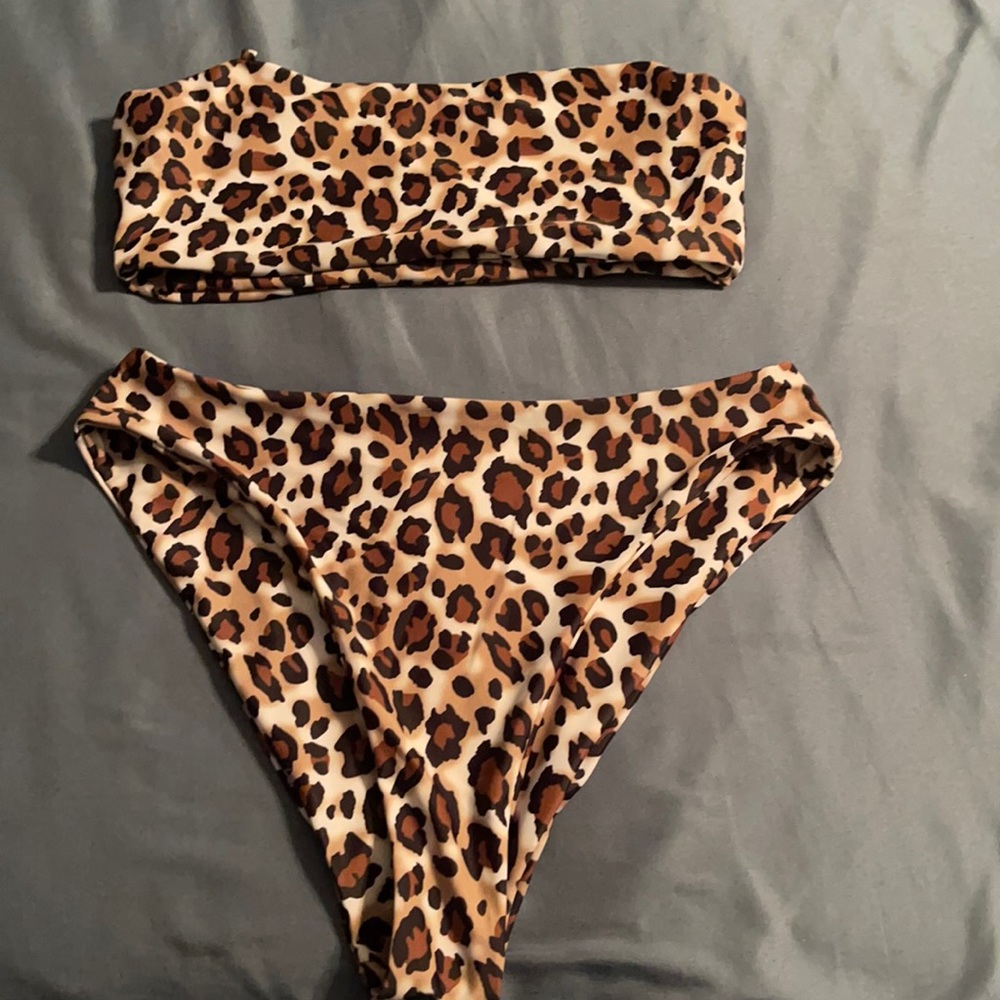 Leopard High Waist Bikini